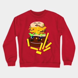 Burger cheese Crewneck Sweatshirt